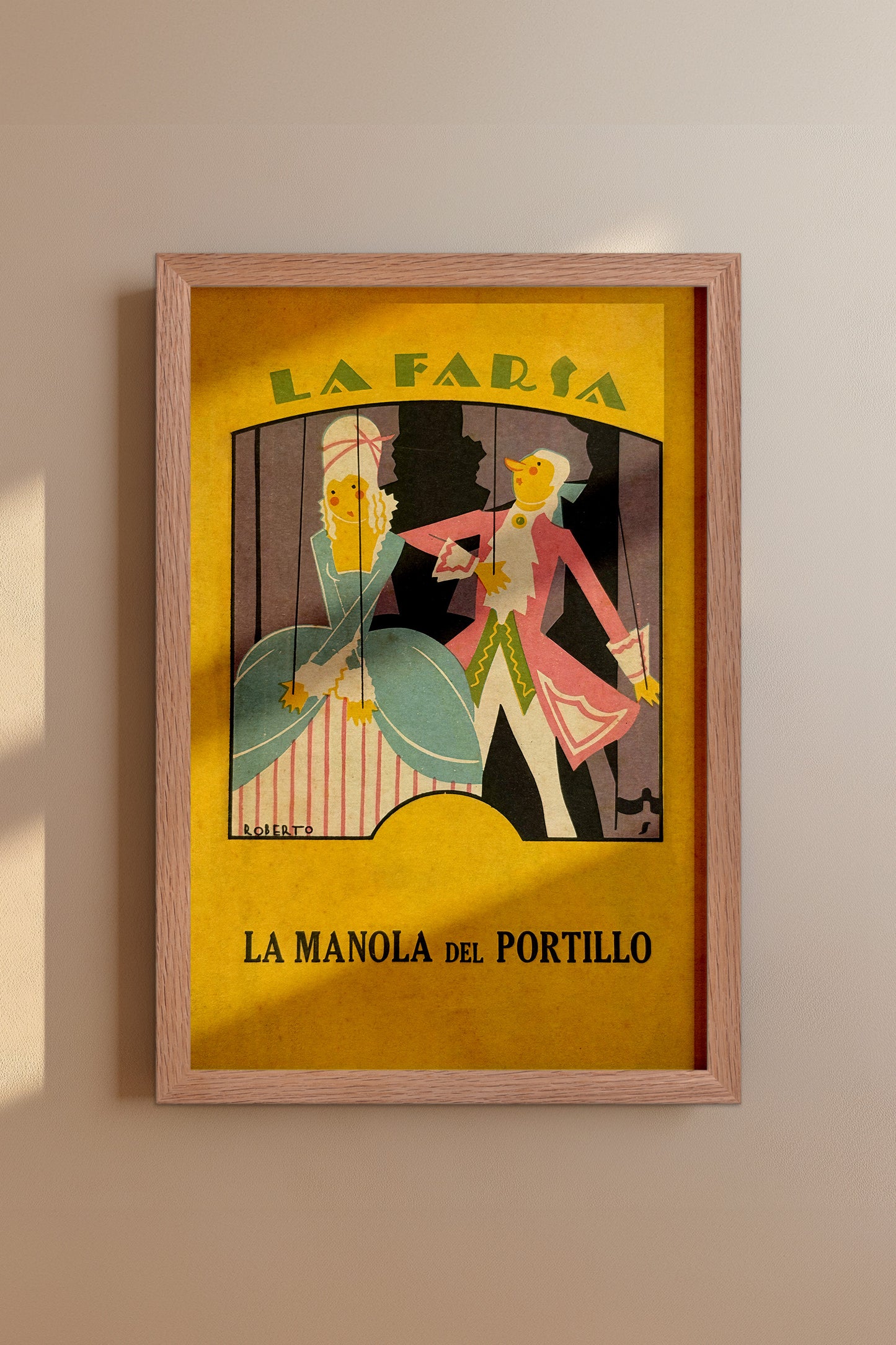 La Farsa – La Manola del Portillo 1920s Spanish Art Deco Vintage Poster Print