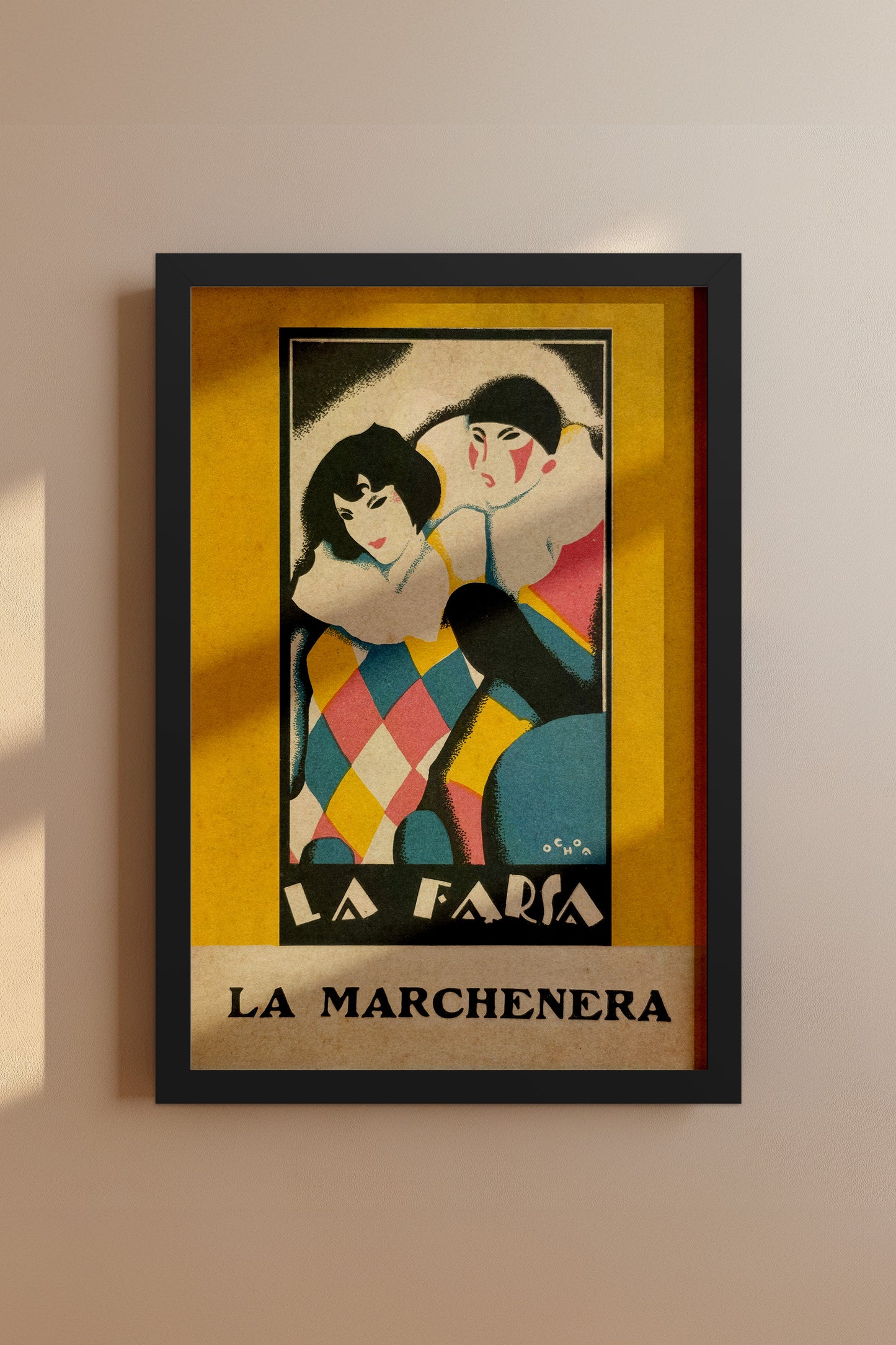 La Farsa – La Marchenera 1920s Spanish Art Deco Vintage Poster Print