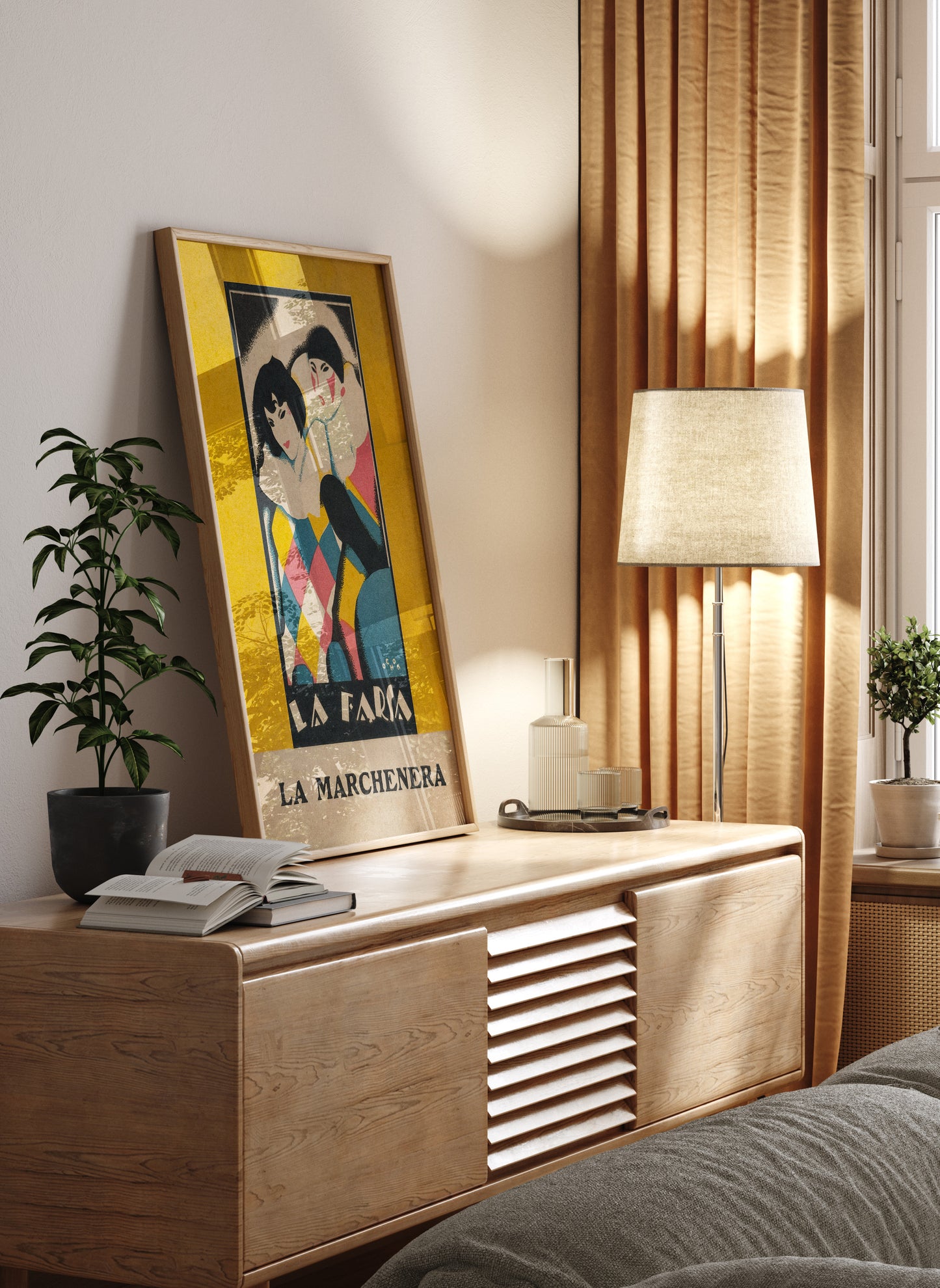 La Farsa – La Marchenera 1920s Spanish Art Deco Vintage Poster Print