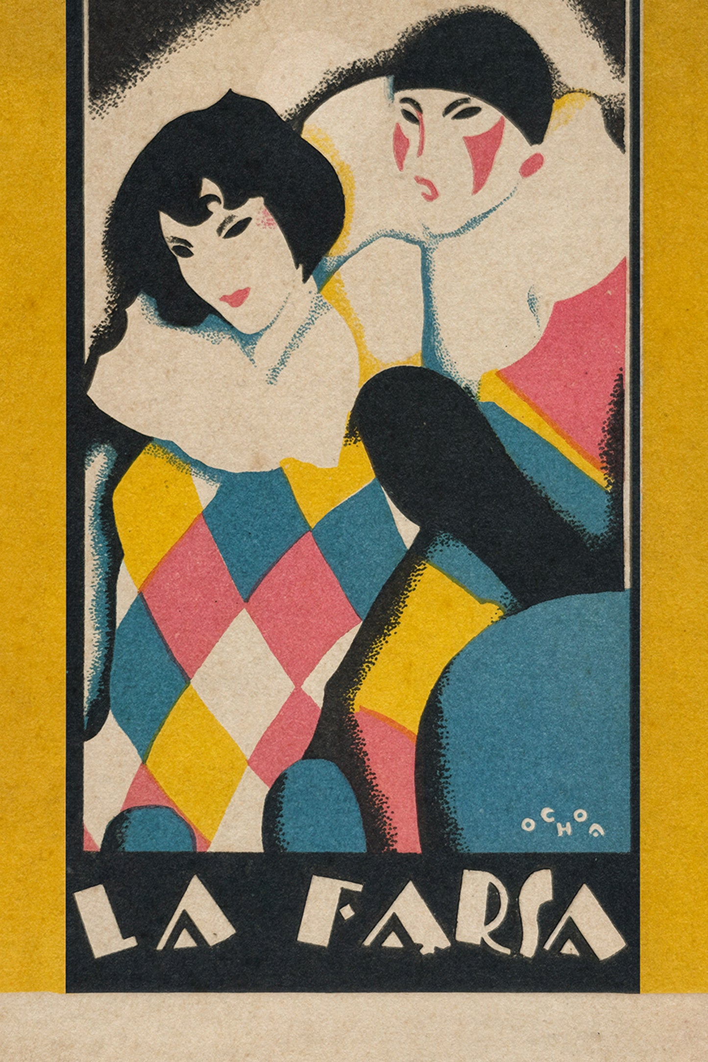 La Farsa – La Marchenera 1920s Spanish Art Deco Vintage Poster Print
