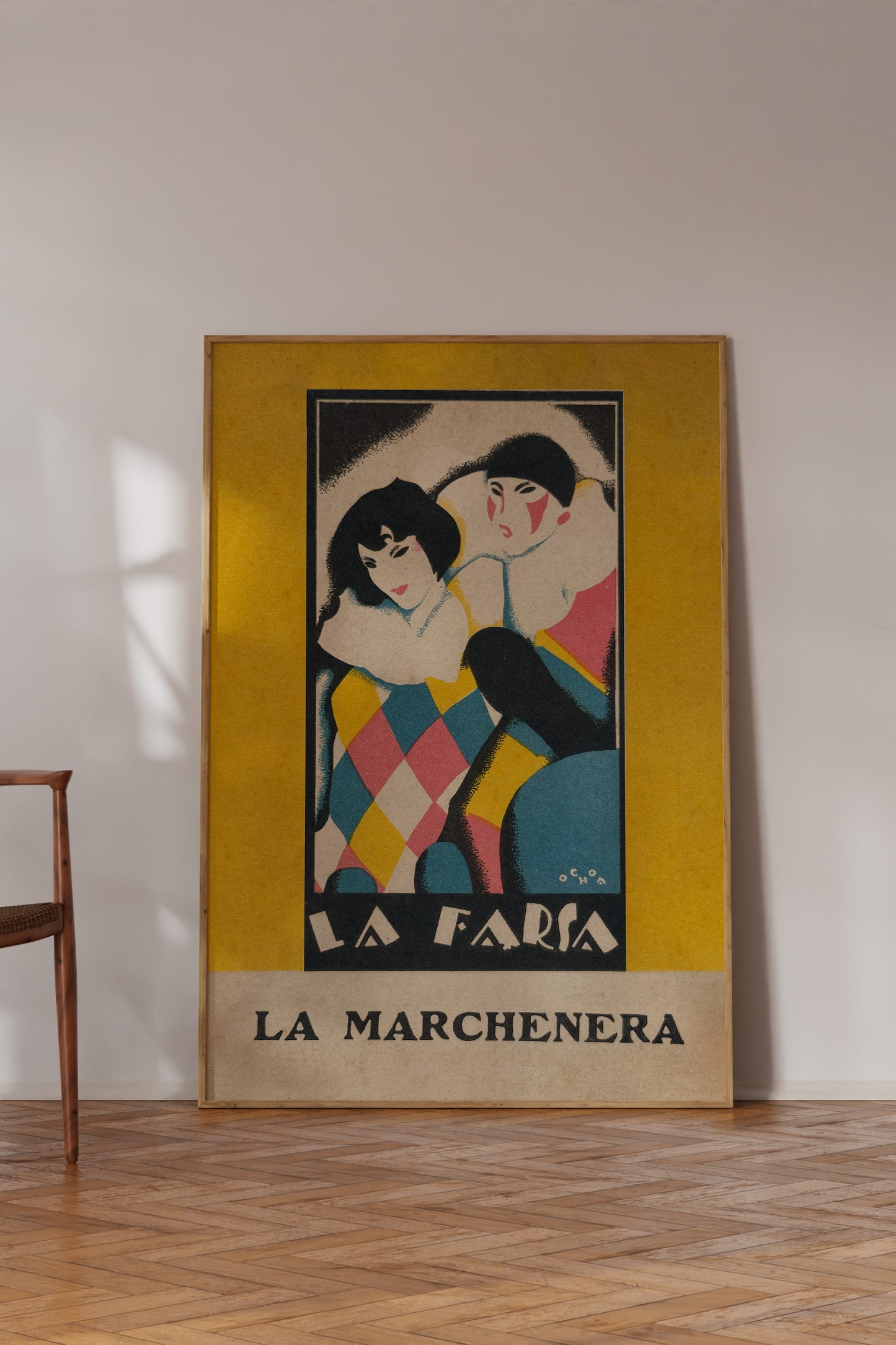 La Farsa – La Marchenera 1920s Spanish Art Deco Vintage Poster Print