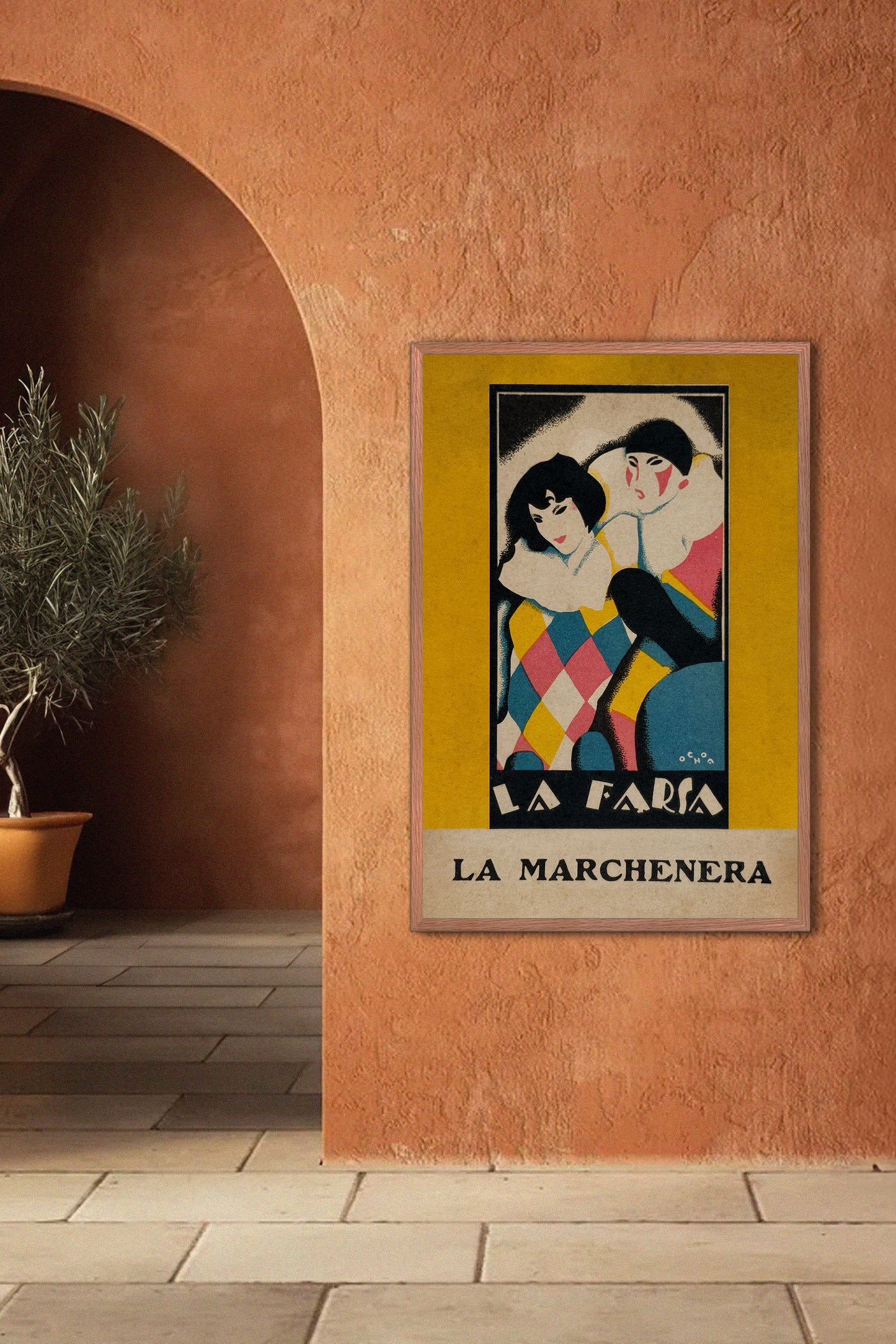 La Farsa – La Marchenera 1920s Spanish Art Deco Vintage Poster Print