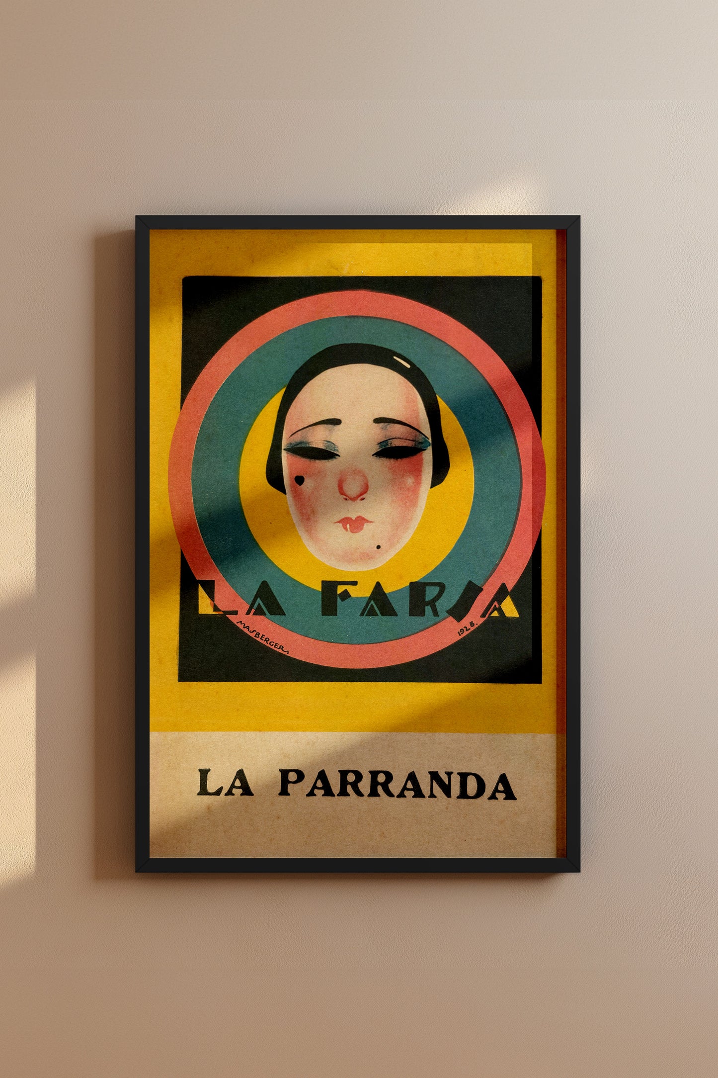 La Farsa – La Parranda 1920s Spanish Art Deco Vintage Poster Print