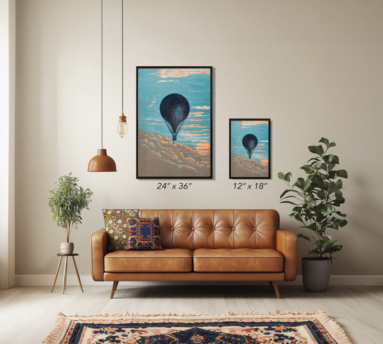 Le Ballon – Vintage Hot Air Balloon Print by E. Pichot