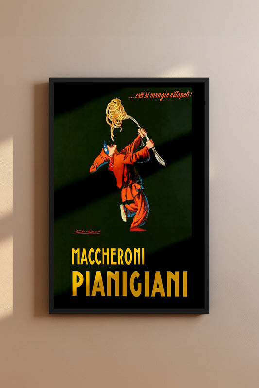 1922 Maccheroni Pianigiani Vintage Italian Poster
