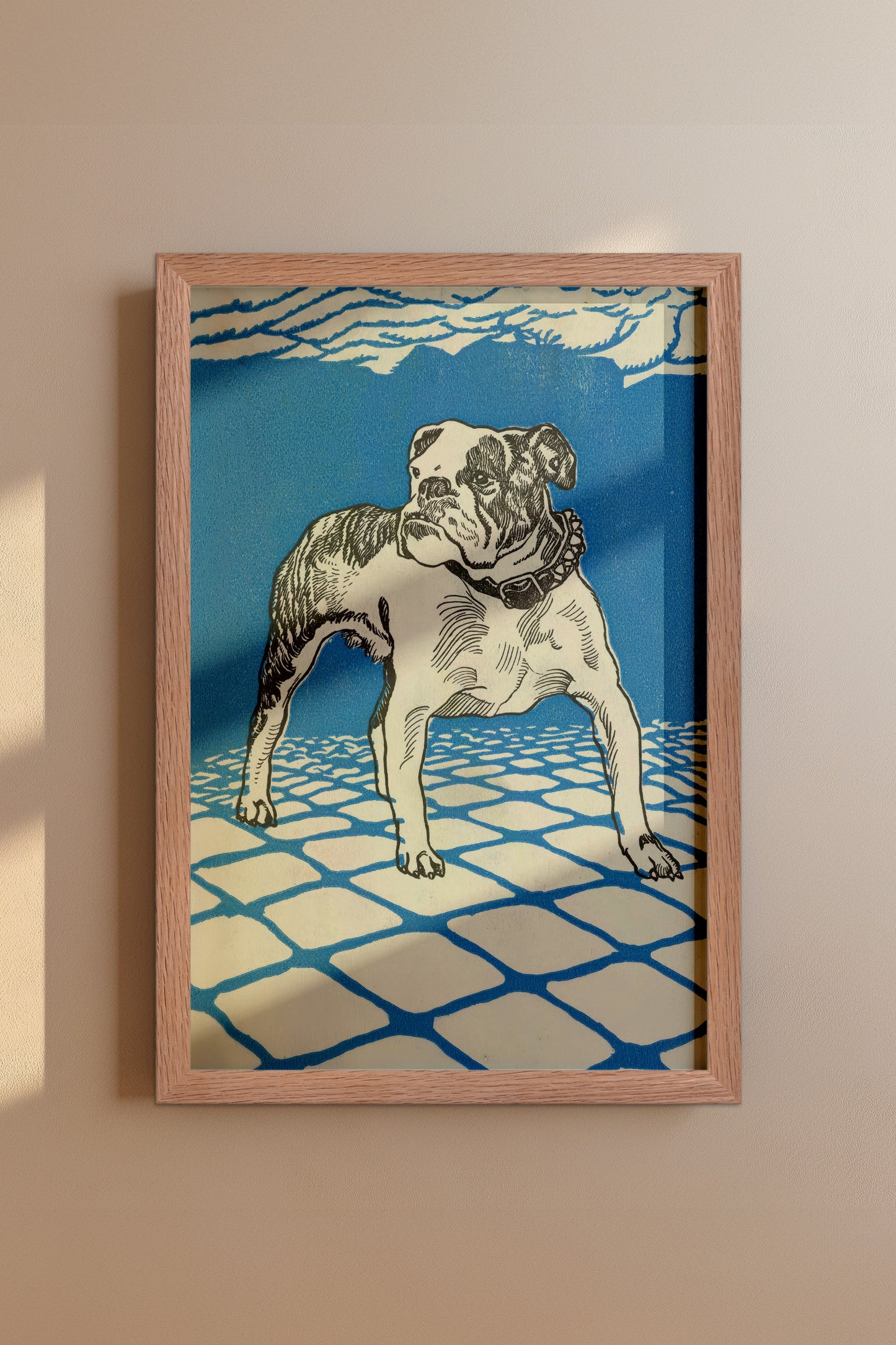 Stalwart Bulldog - Moriz Jung, 1912 Austrian Jugendstil Illustration
