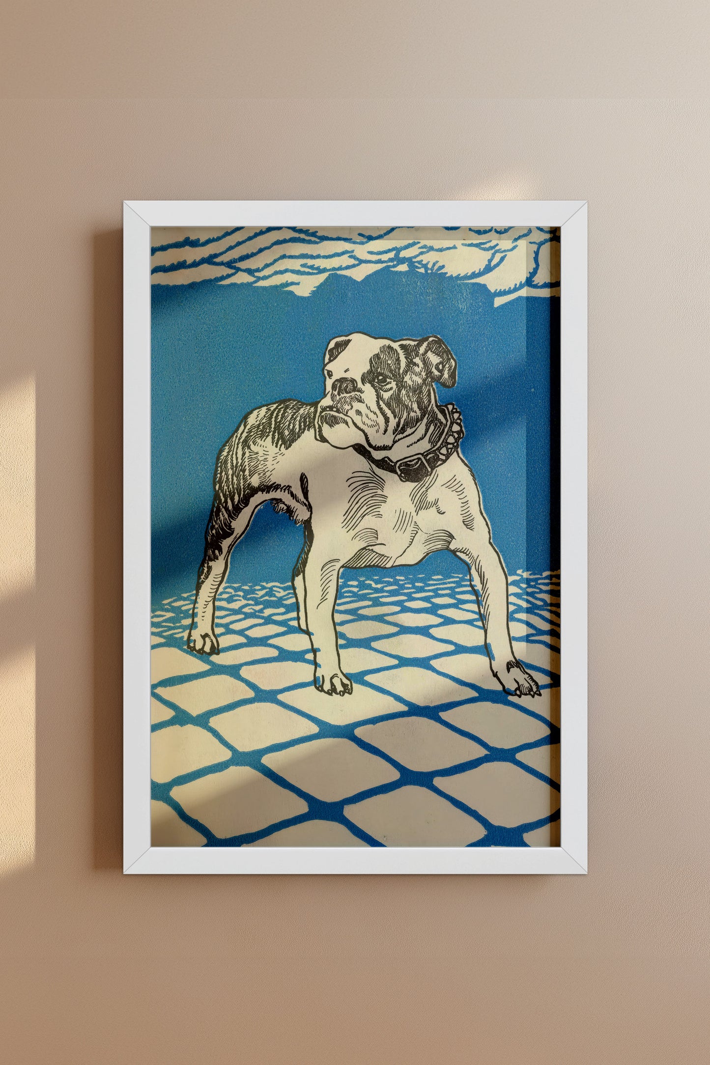 Stalwart Bulldog - Moriz Jung, 1912 Austrian Jugendstil Illustration