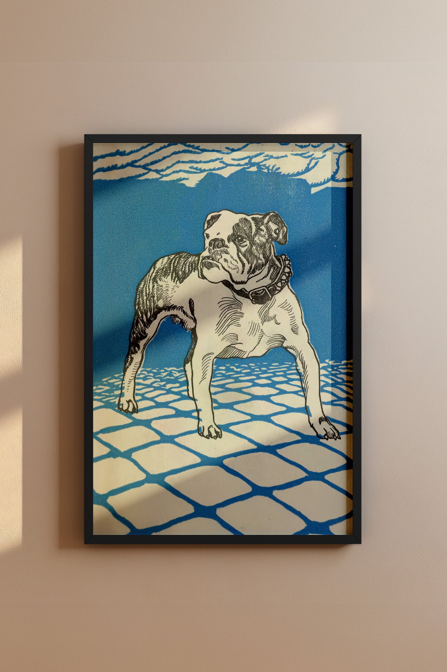 Stalwart Bulldog - Moriz Jung, 1912 Austrian Jugendstil Illustration
