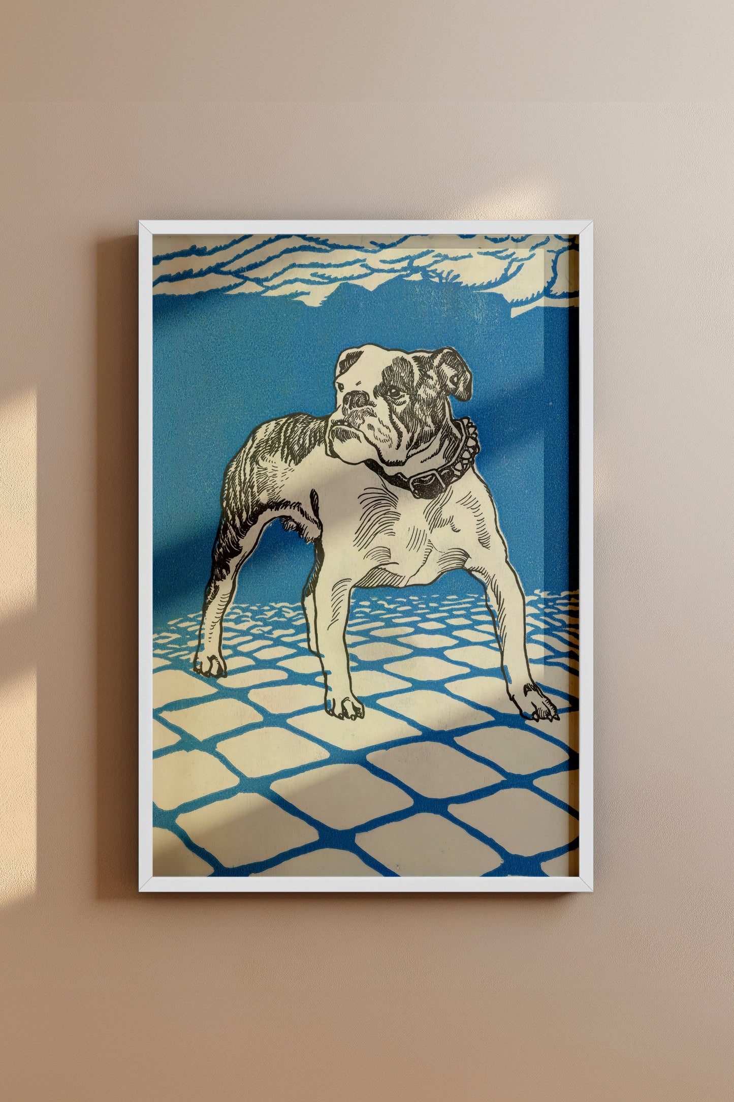 Stalwart Bulldog - Moriz Jung, 1912 Austrian Jugendstil Illustration