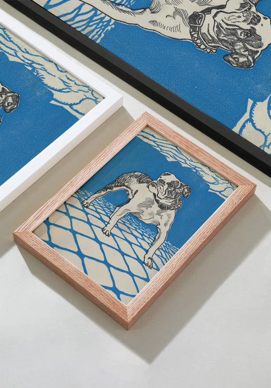 Stalwart Bulldog - Moriz Jung, 1912 Austrian Jugendstil Illustration