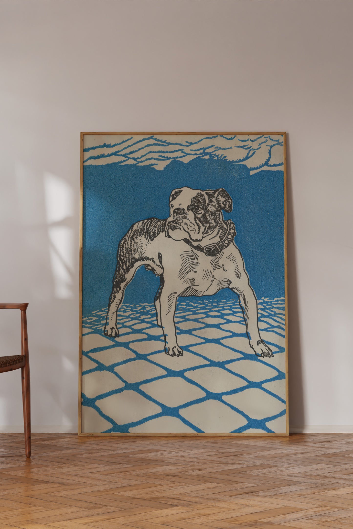 Stalwart Bulldog - Moriz Jung, 1912 Austrian Jugendstil Illustration