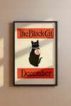 The Black Cat December Cover – 1904 Art Nouveau Magazine Illustration Vintage Print