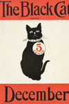 The Black Cat December Cover – 1904 Art Nouveau Magazine Illustration Vintage Print