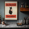 The Black Cat December Cover – 1904 Art Nouveau Magazine Illustration Vintage Print
