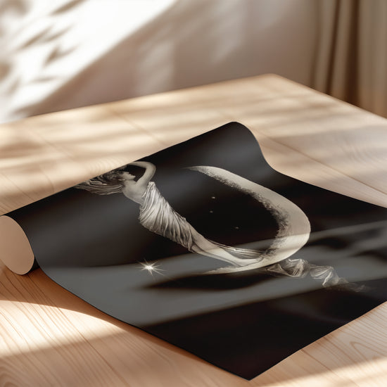 1889 Moon and Stars Vintage Print – Celestial Woman Wall Art