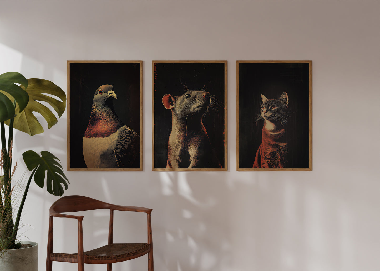 Vintage Rat Wall Art Print - 1920's Italian Poster Style