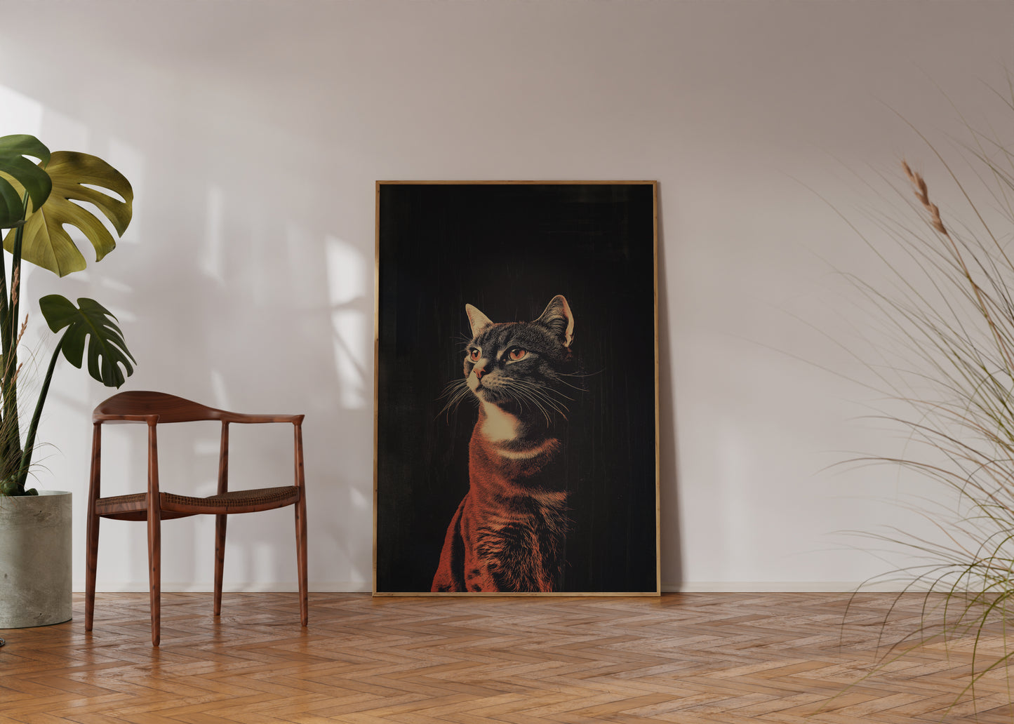 Vintage Cat Wall Art Print - 1920's Italian Poster Style