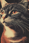 Vintage Cat Wall Art Print - 1920's Italian Poster Style
