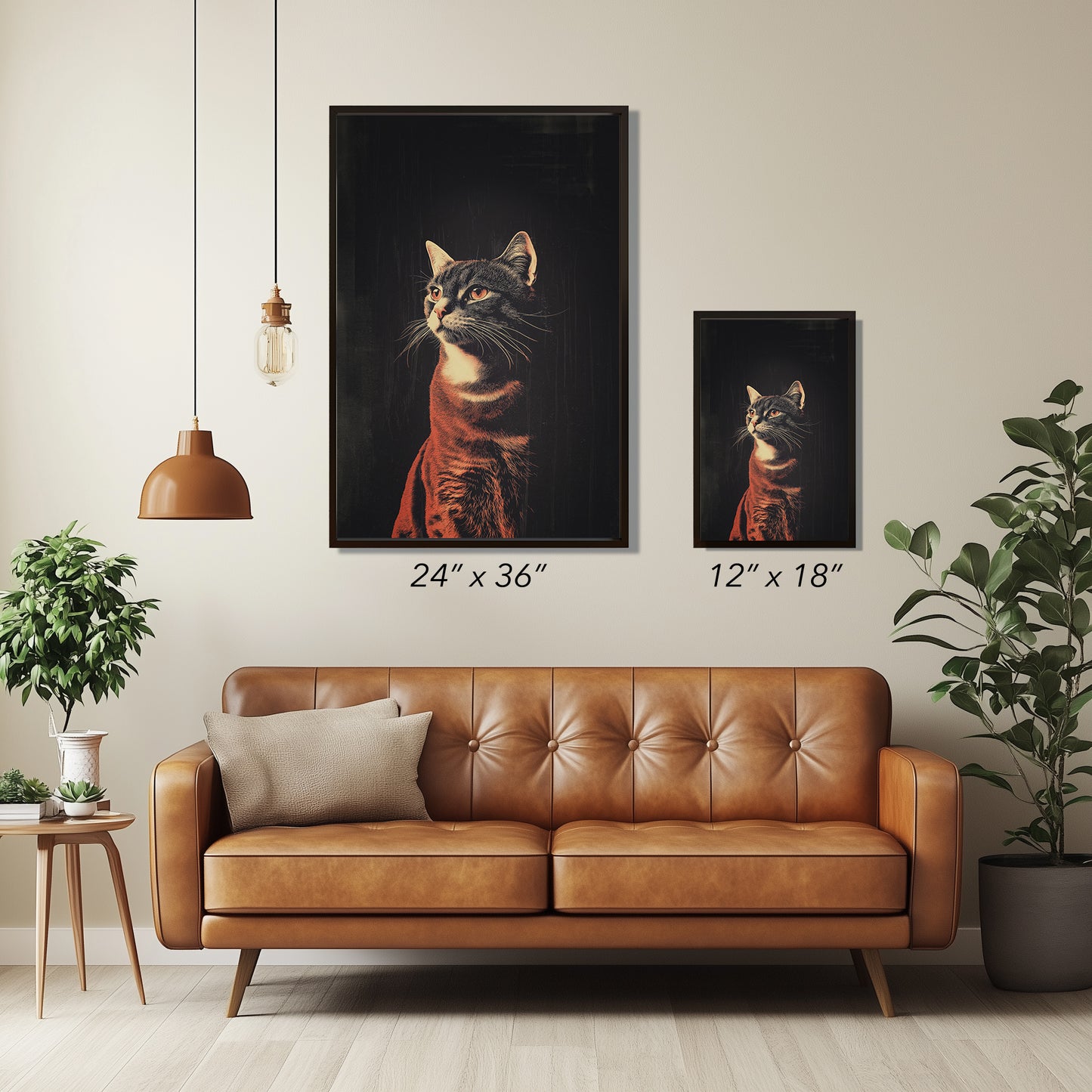 Vintage Cat Wall Art Print - 1920's Italian Poster Style