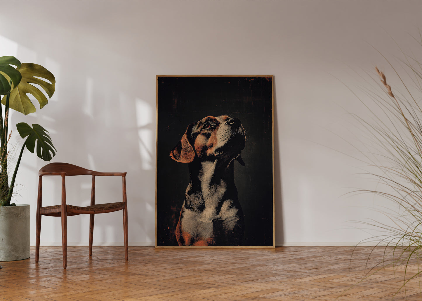 Vintage Dog Wall Art Print - 1920's Italian Poster Style