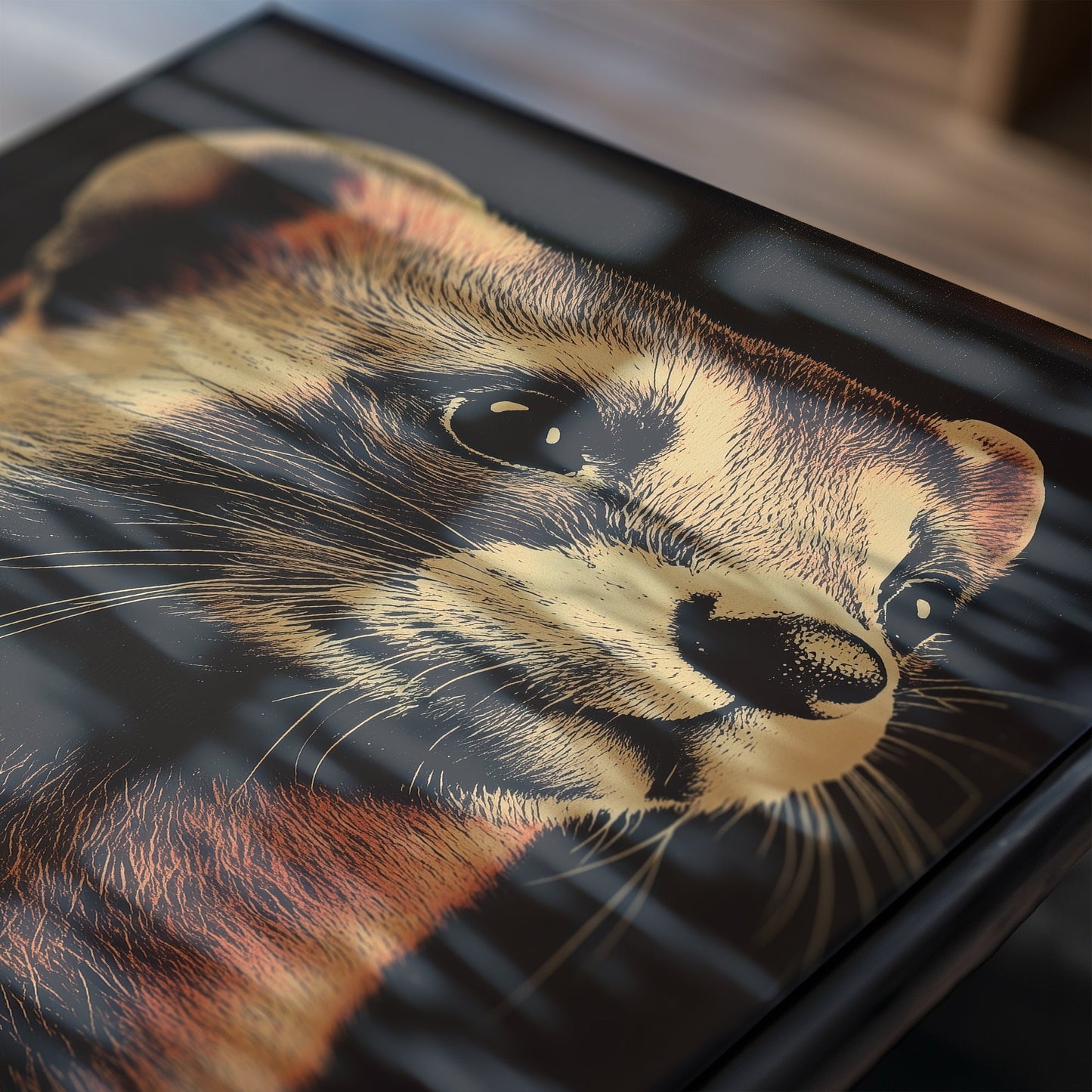 Vintage Ferret Wall Art Print - 1920's Italian Poster Style