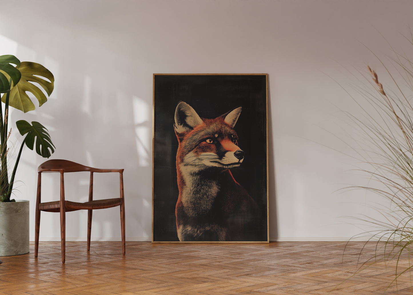 Vintage Fox Wall Art Print - 1920's Italian Poster Style