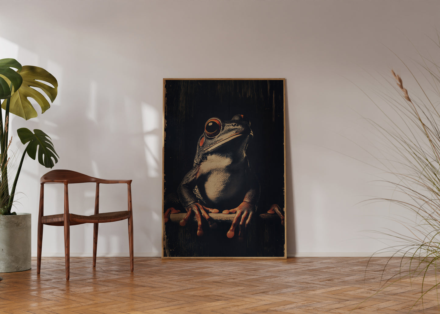 Vintage Frog Wall Art Print - 1920's Italian Poster Style