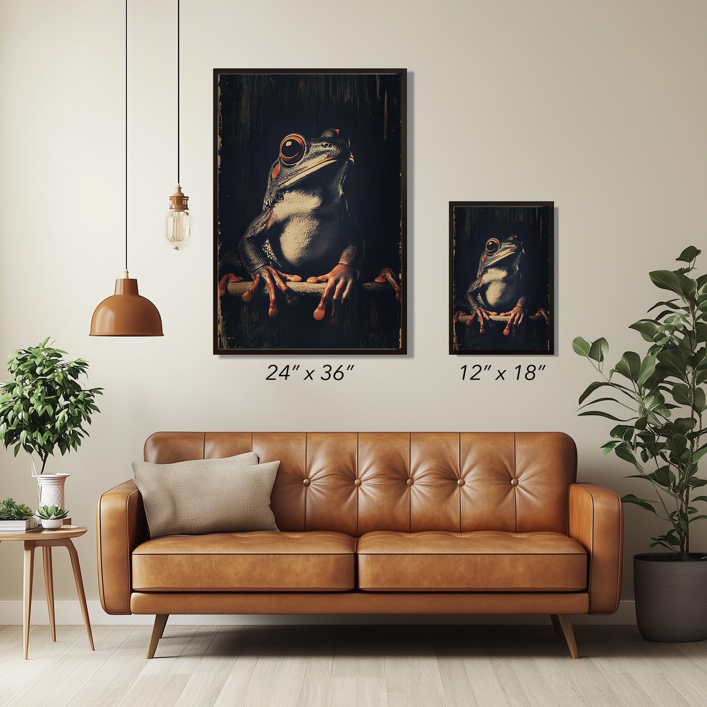 Vintage Frog Wall Art Print - 1920's Italian Poster Style