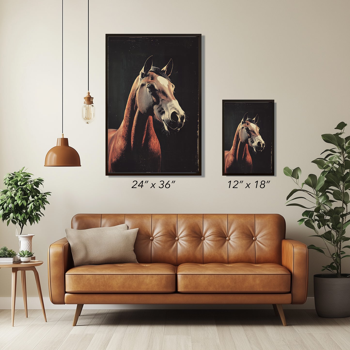 Vintage Horse Wall Art Print - 1920's Italian Poster Style