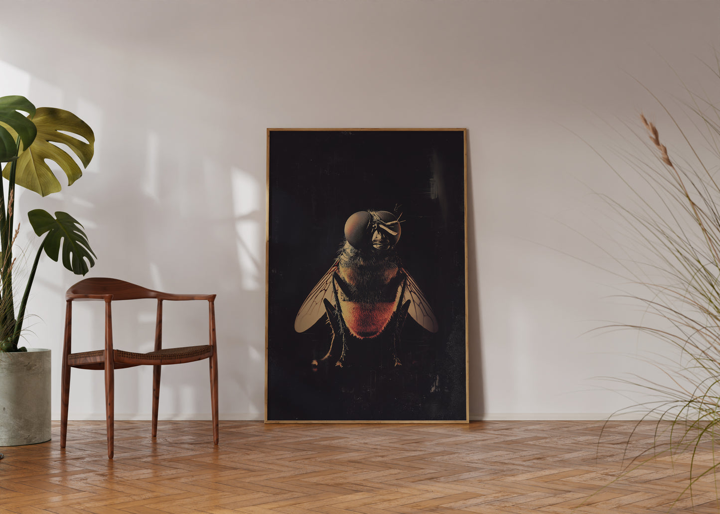 Vintage Housefly Wall Art Print - 1920's Italian Poster Style