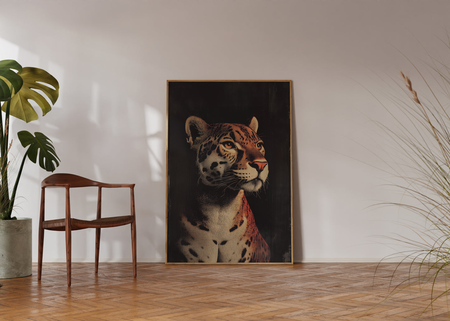 Vintage Jaguar Wall Art Print - 1920's Italian Poster Style