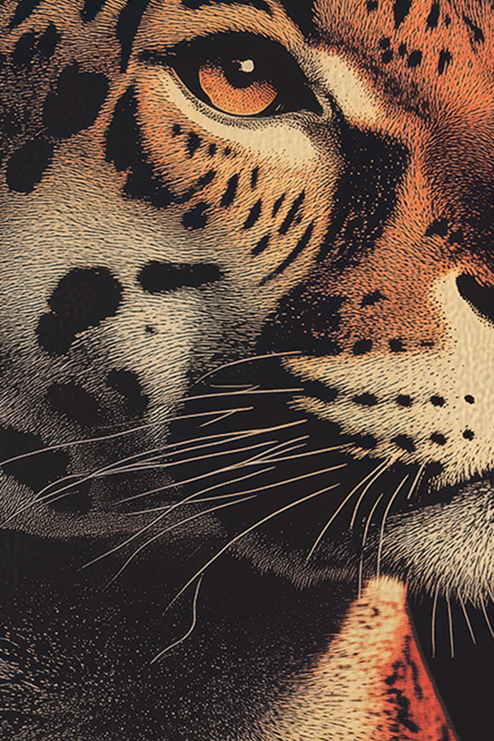 Vintage Jaguar Wall Art Print - 1920's Italian Poster Style