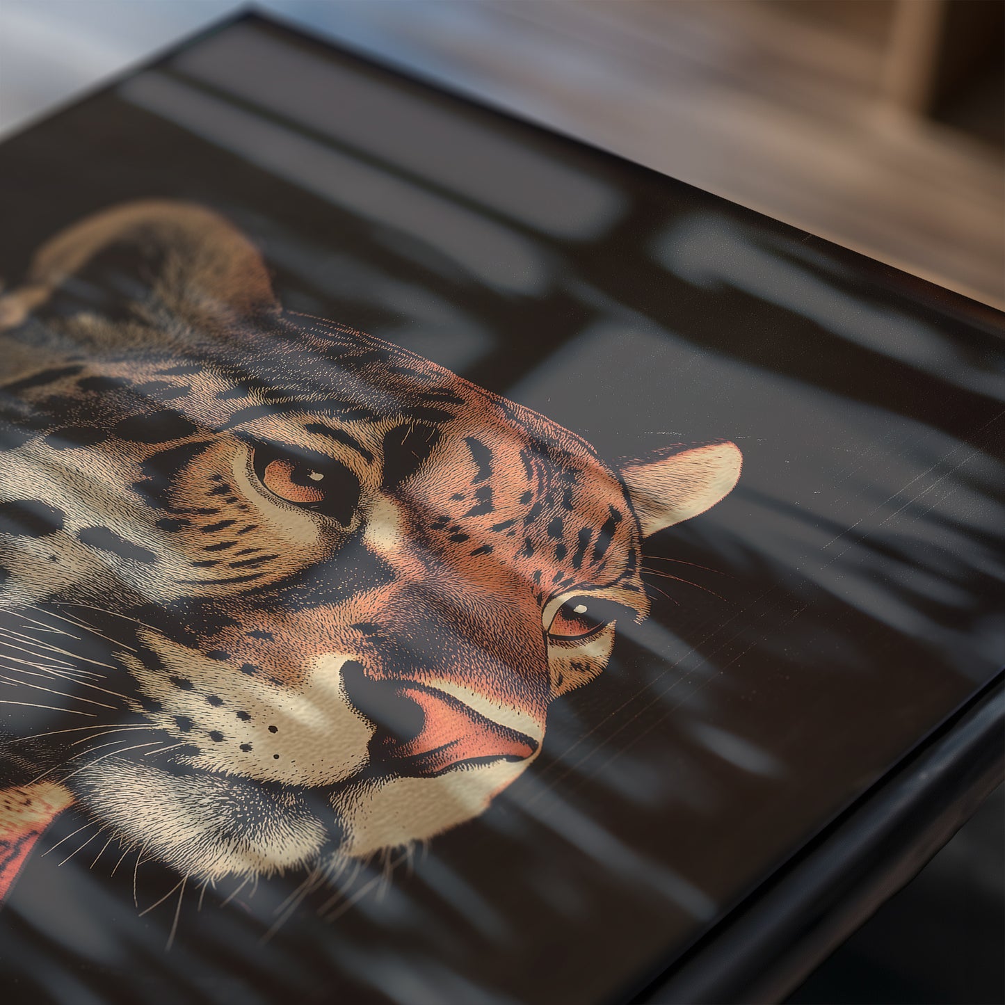 Vintage Jaguar Wall Art Print - 1920's Italian Poster Style