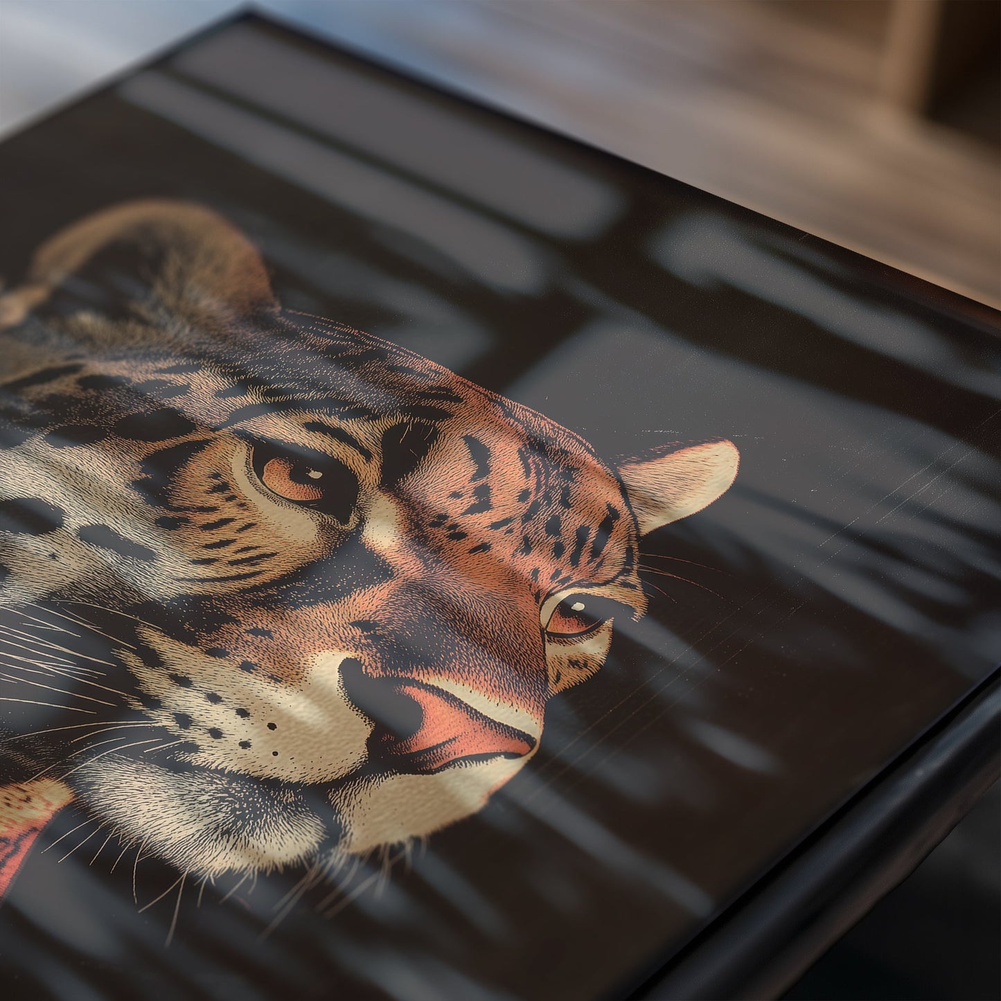 Vintage Jaguar Wall Art Print - 1920's Italian Poster Style