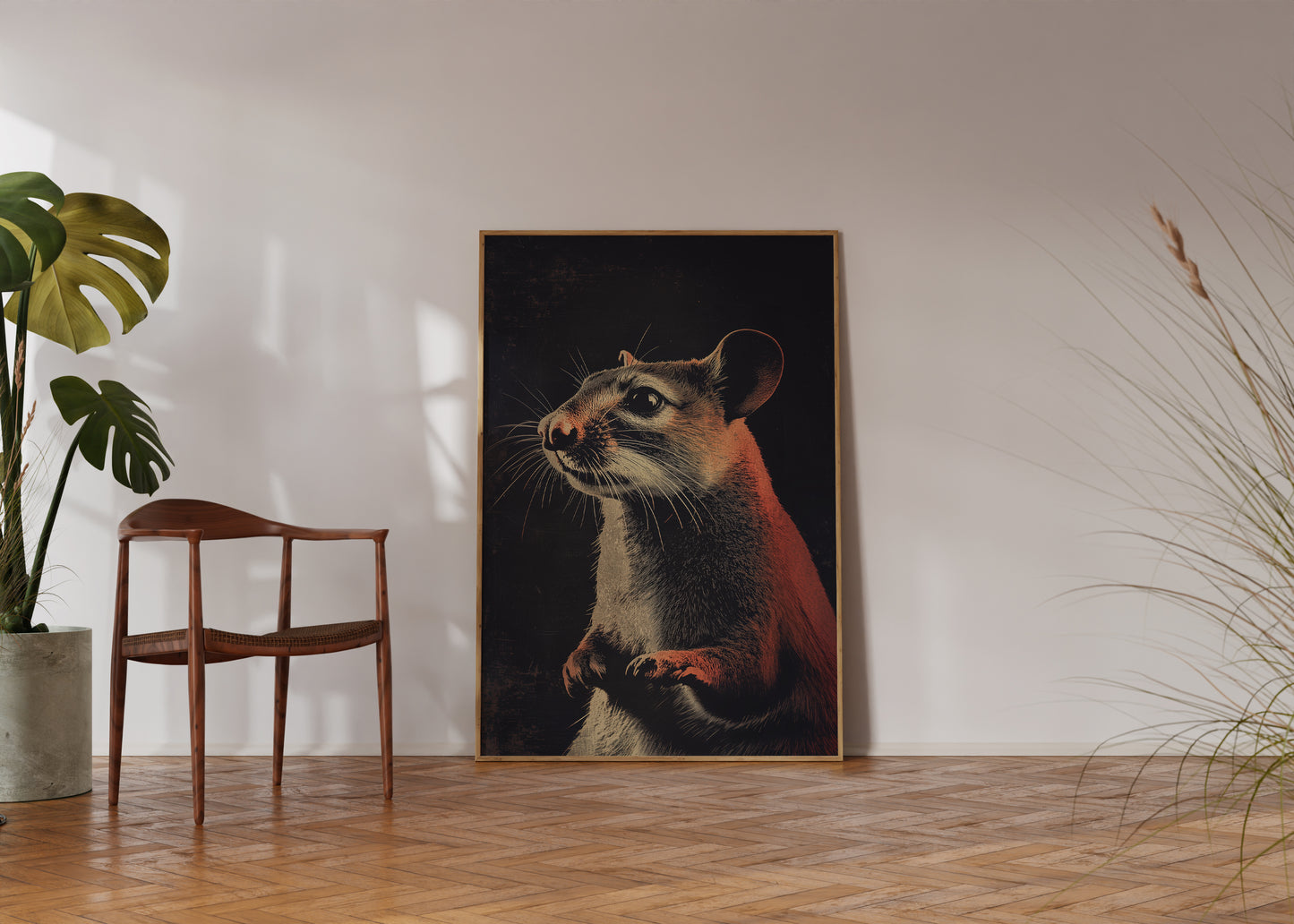 Vintage Mouse Wall Art Print - 1920's Italian Poster Style