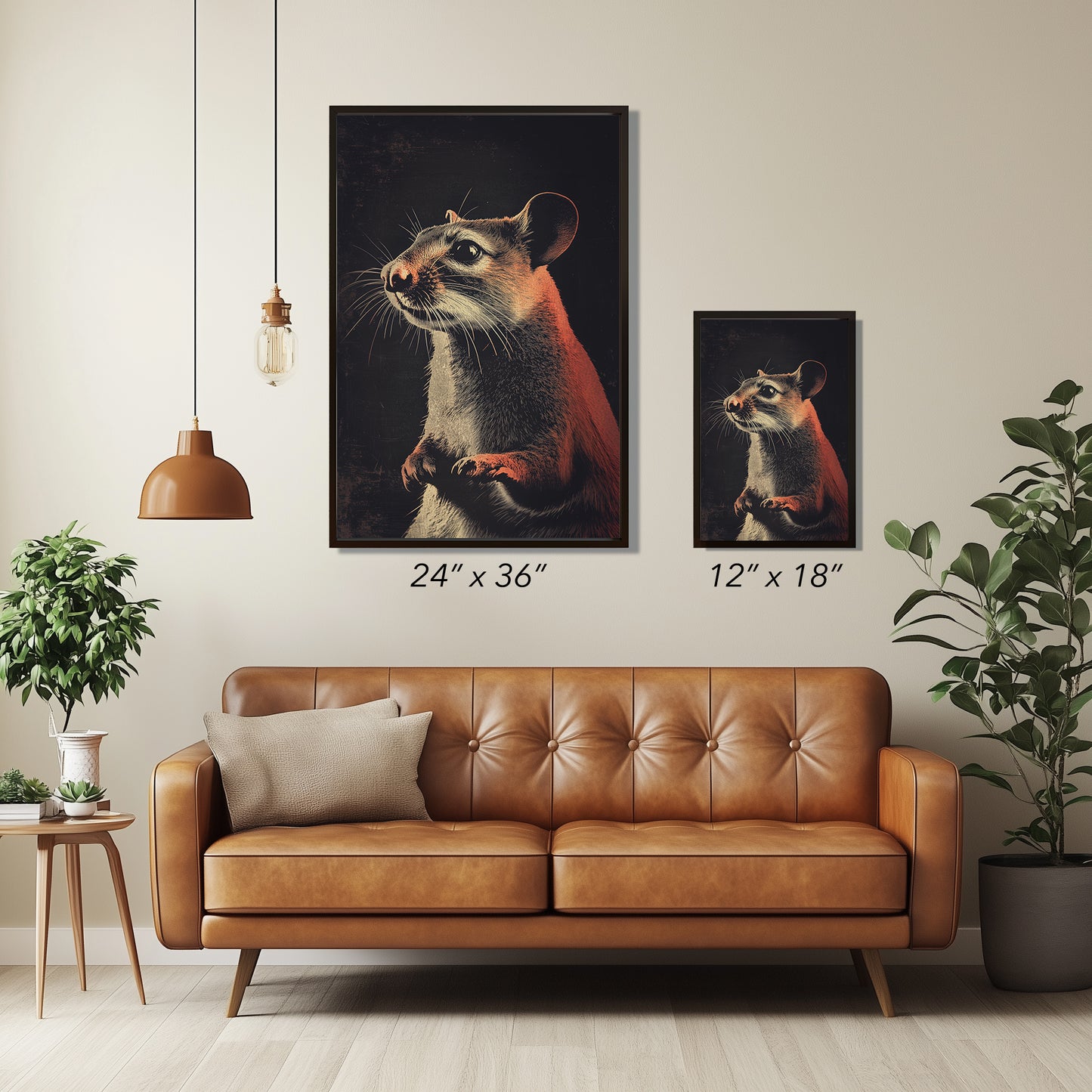 Vintage Mouse Wall Art Print - 1920's Italian Poster Style