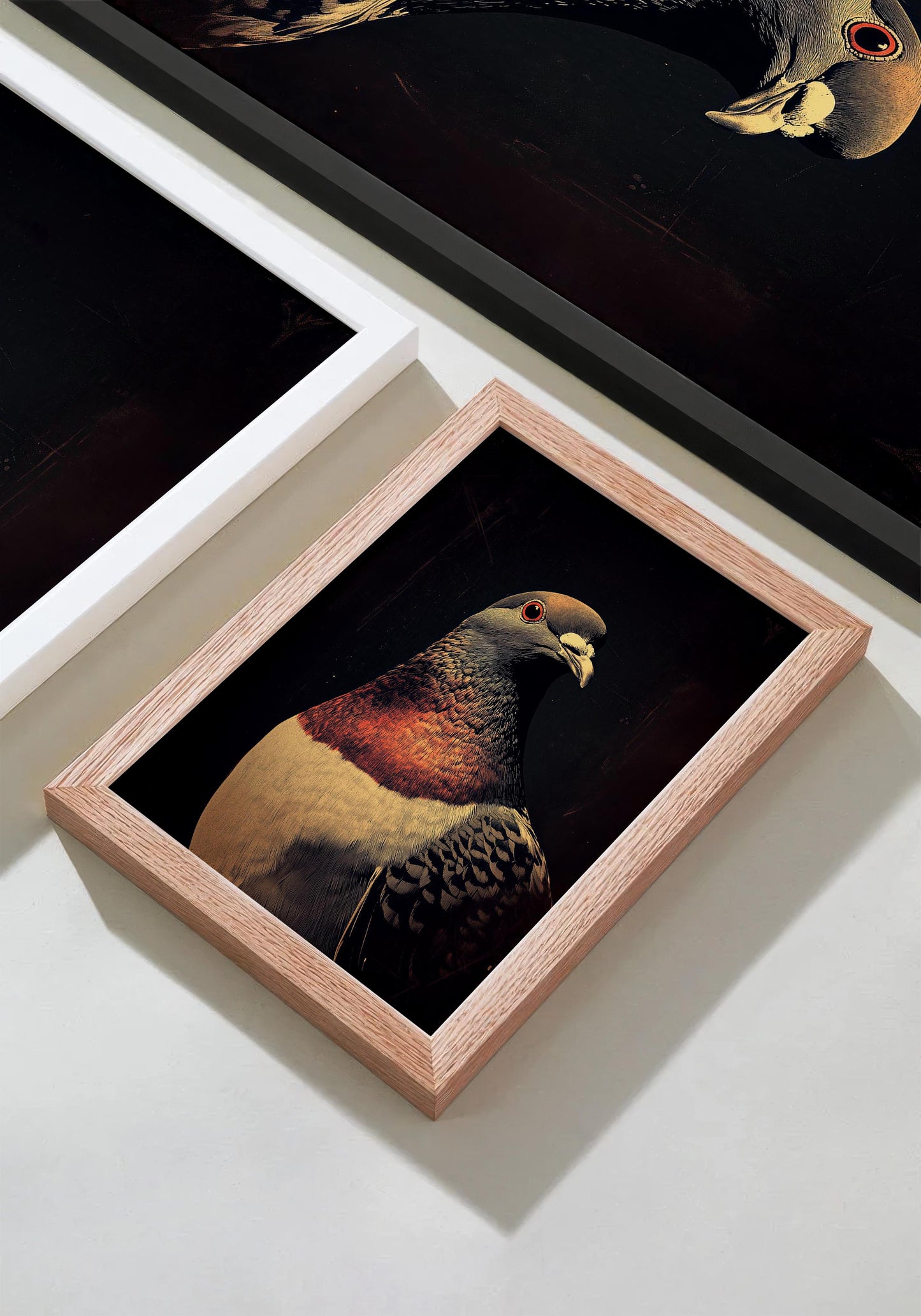 Vintage Pigeon Wall Art Print - 1920's Italian Poster Style