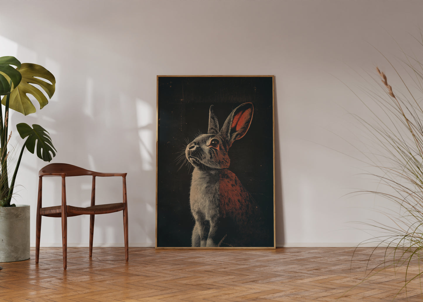 Vintage Rabit Wall Art Print - 1920's Italian Poster Style
