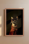Vintage Cat Wall Art Print - 1920's Italian Poster Style