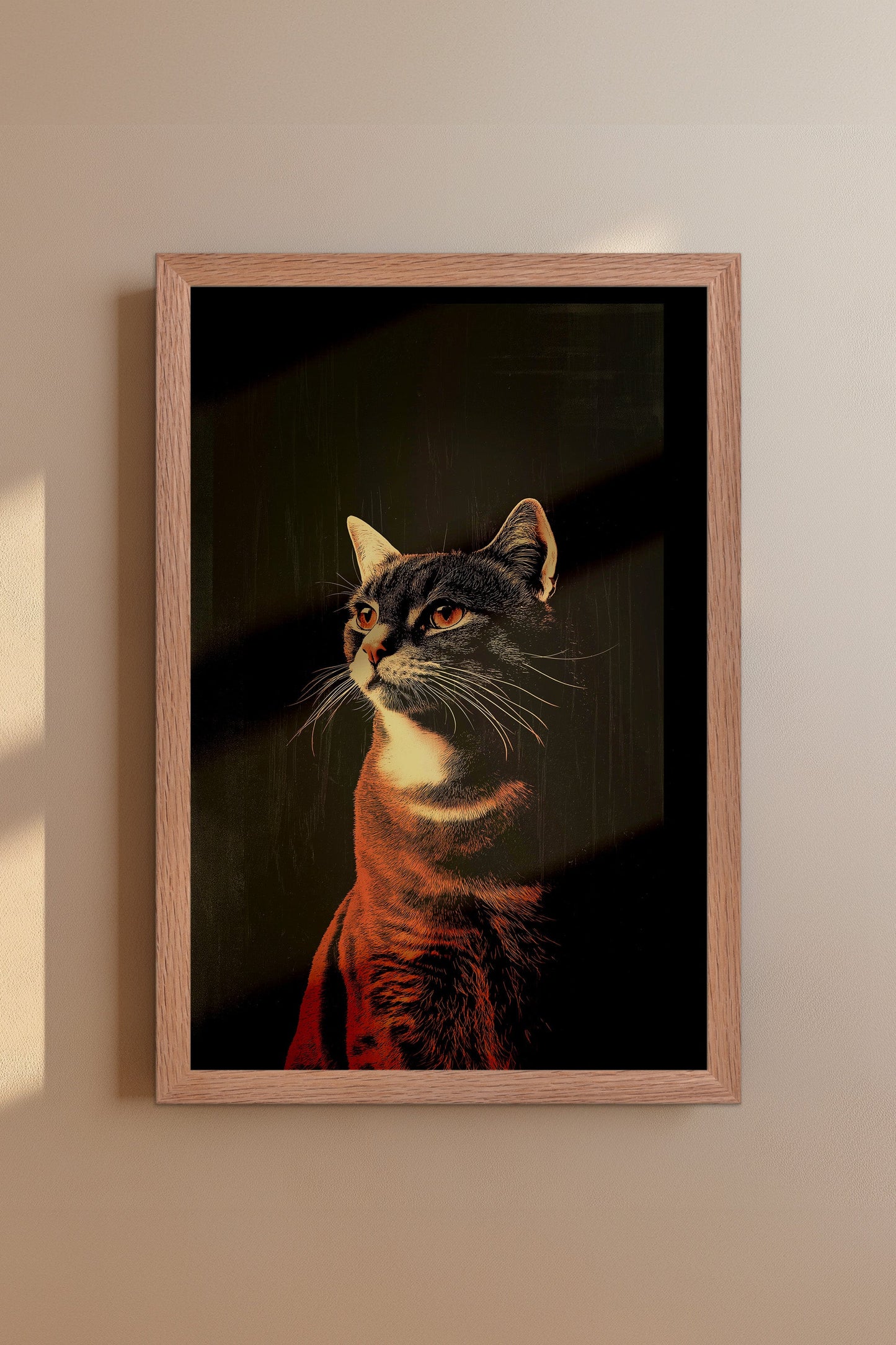 Vintage Cat Wall Art Print - 1920's Italian Poster Style