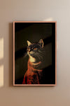 Vintage Cat Wall Art Print - 1920's Italian Poster Style