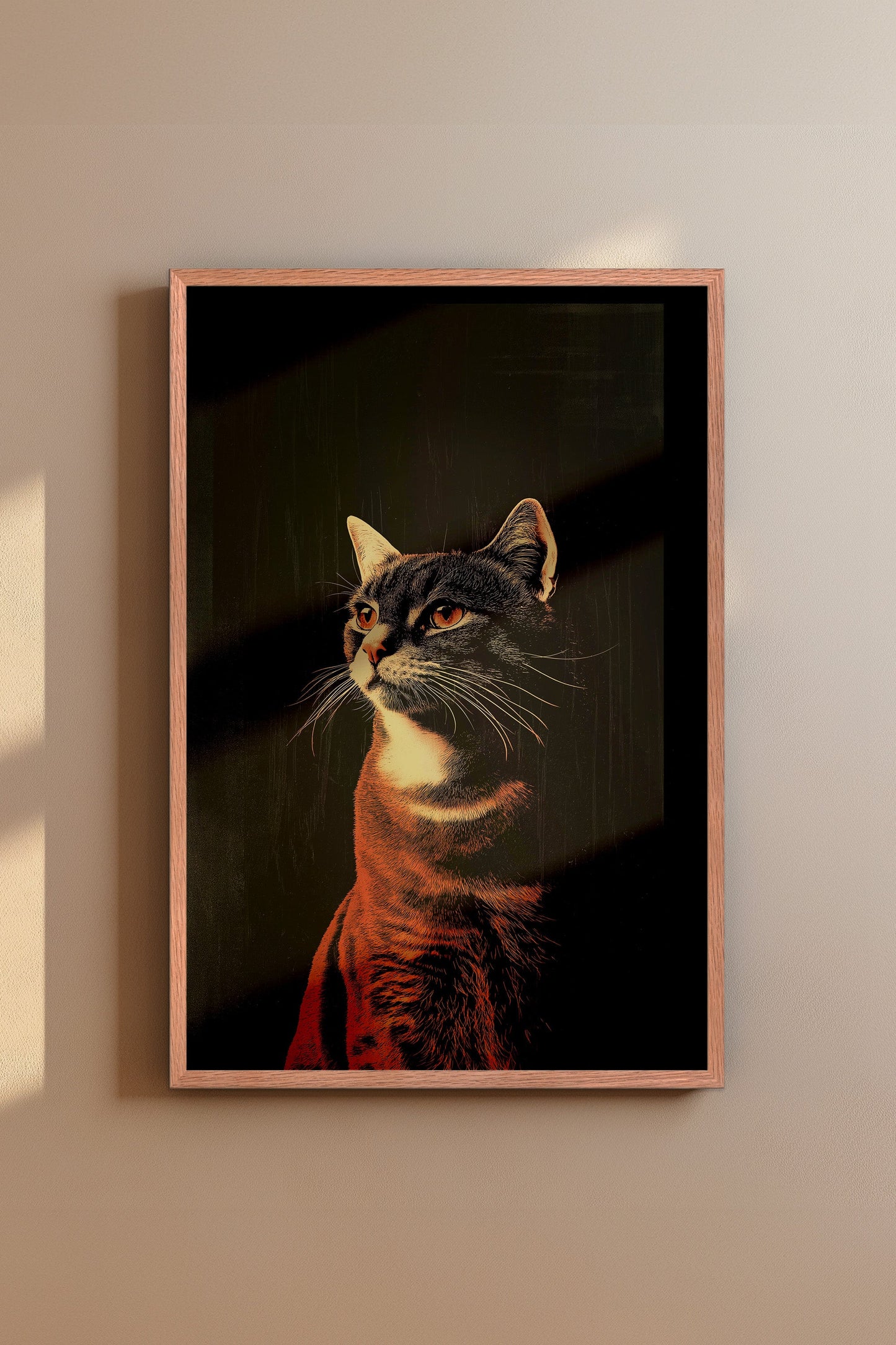 Vintage Cat Wall Art Print - 1920's Italian Poster Style