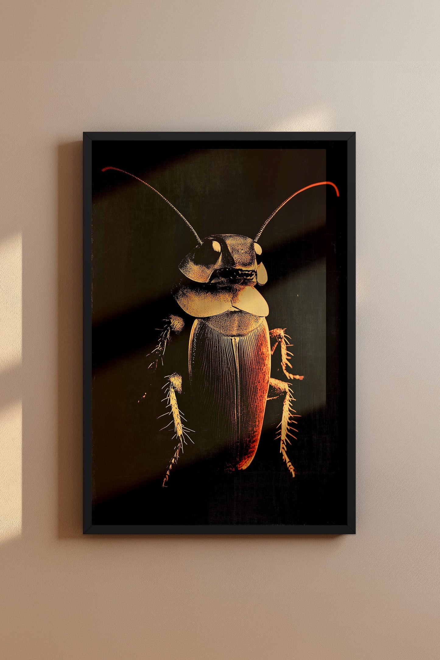 Vintage Cockroach Wall Art Print - 1920's Italian Poster Style