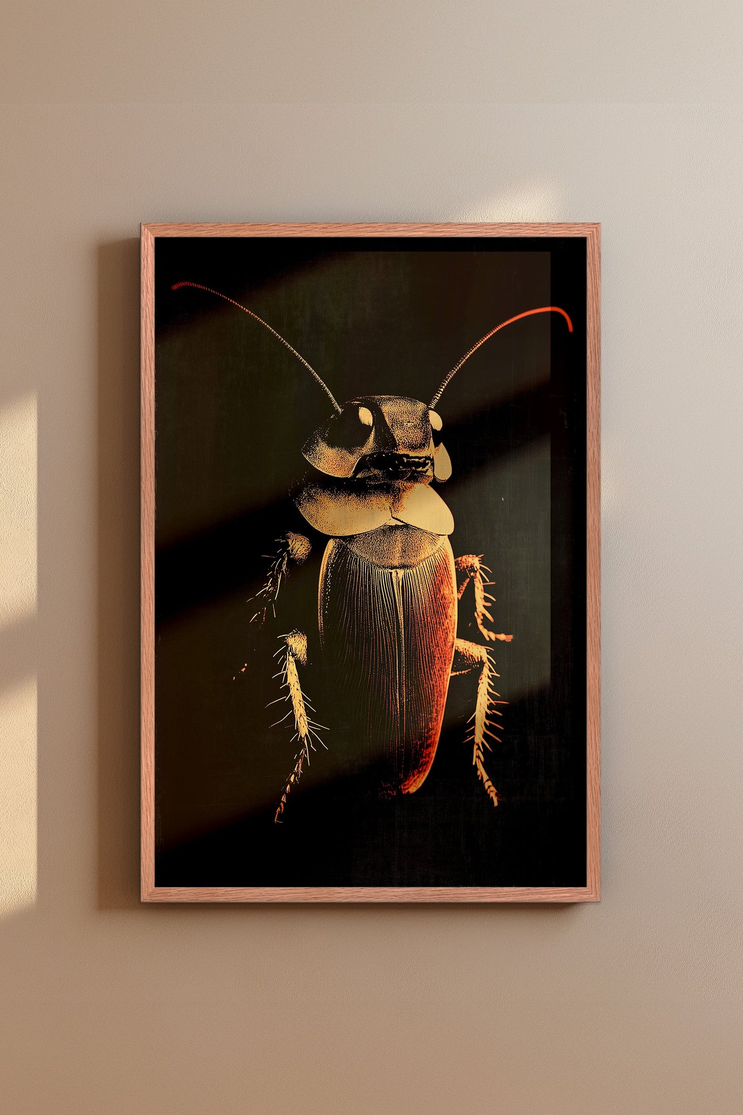 Vintage Cockroach Wall Art Print - 1920's Italian Poster Style