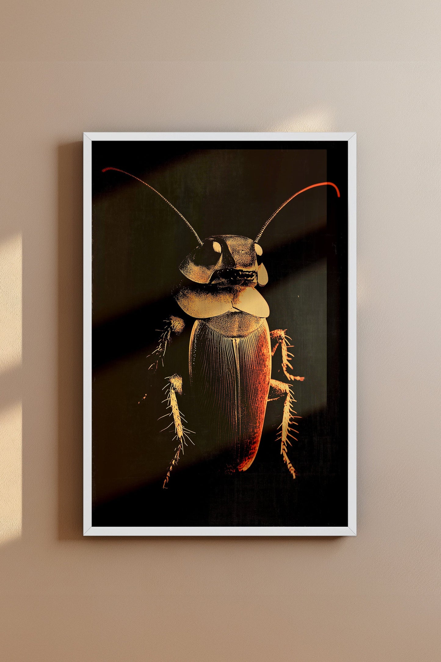 Vintage Cockroach Wall Art Print - 1920's Italian Poster Style