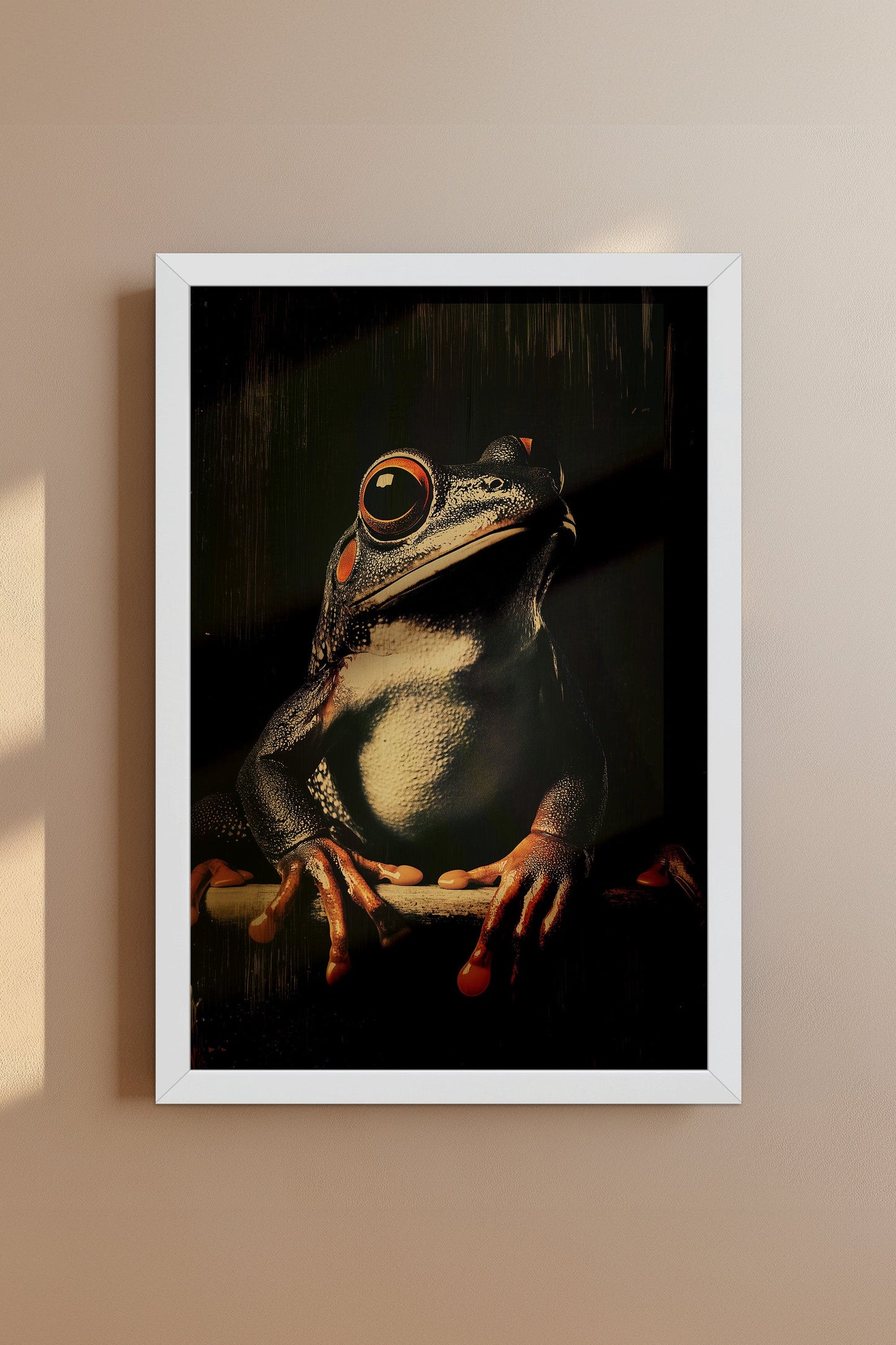 Vintage Frog Wall Art Print - 1920's Italian Poster Style