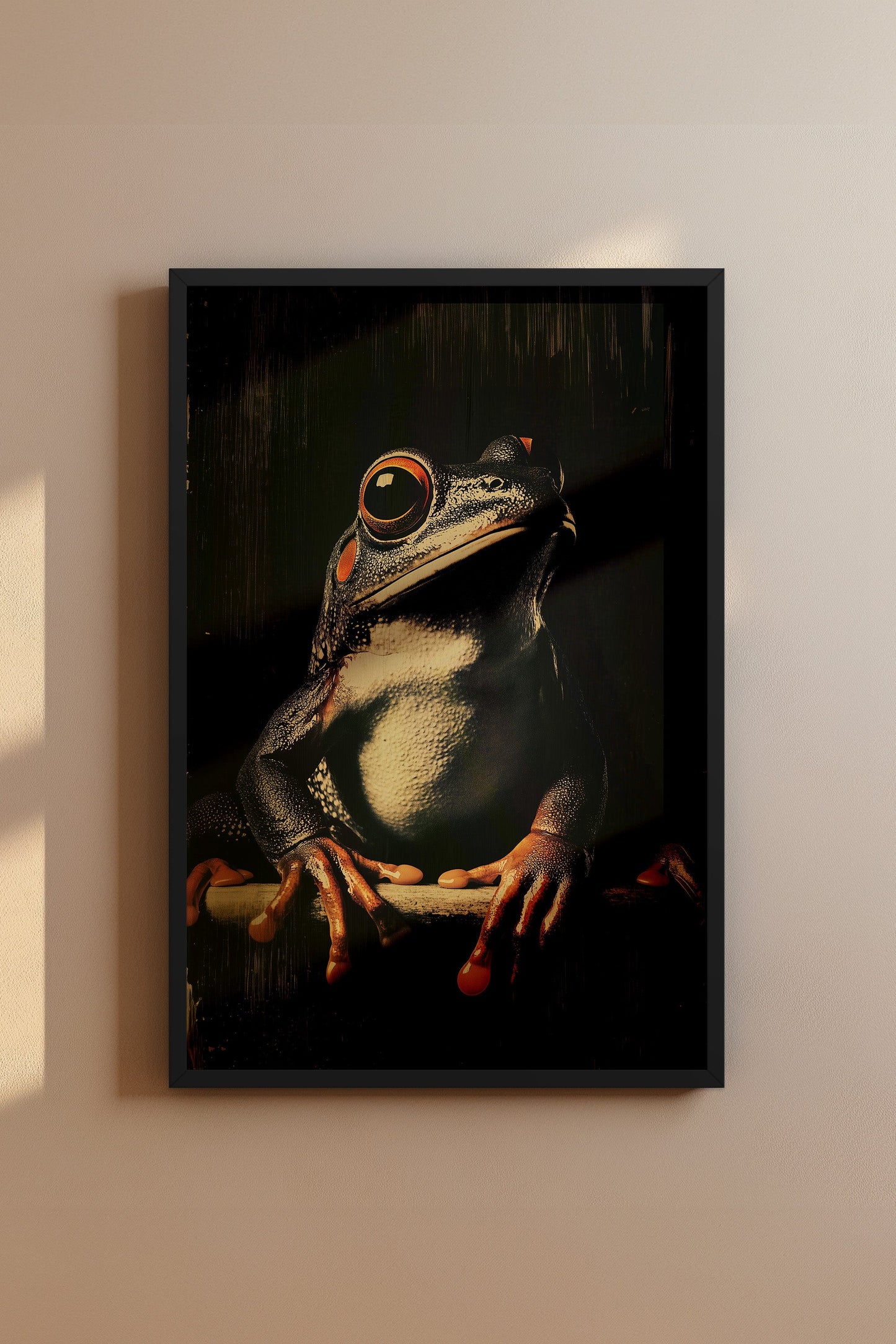 Vintage Frog Wall Art Print - 1920's Italian Poster Style