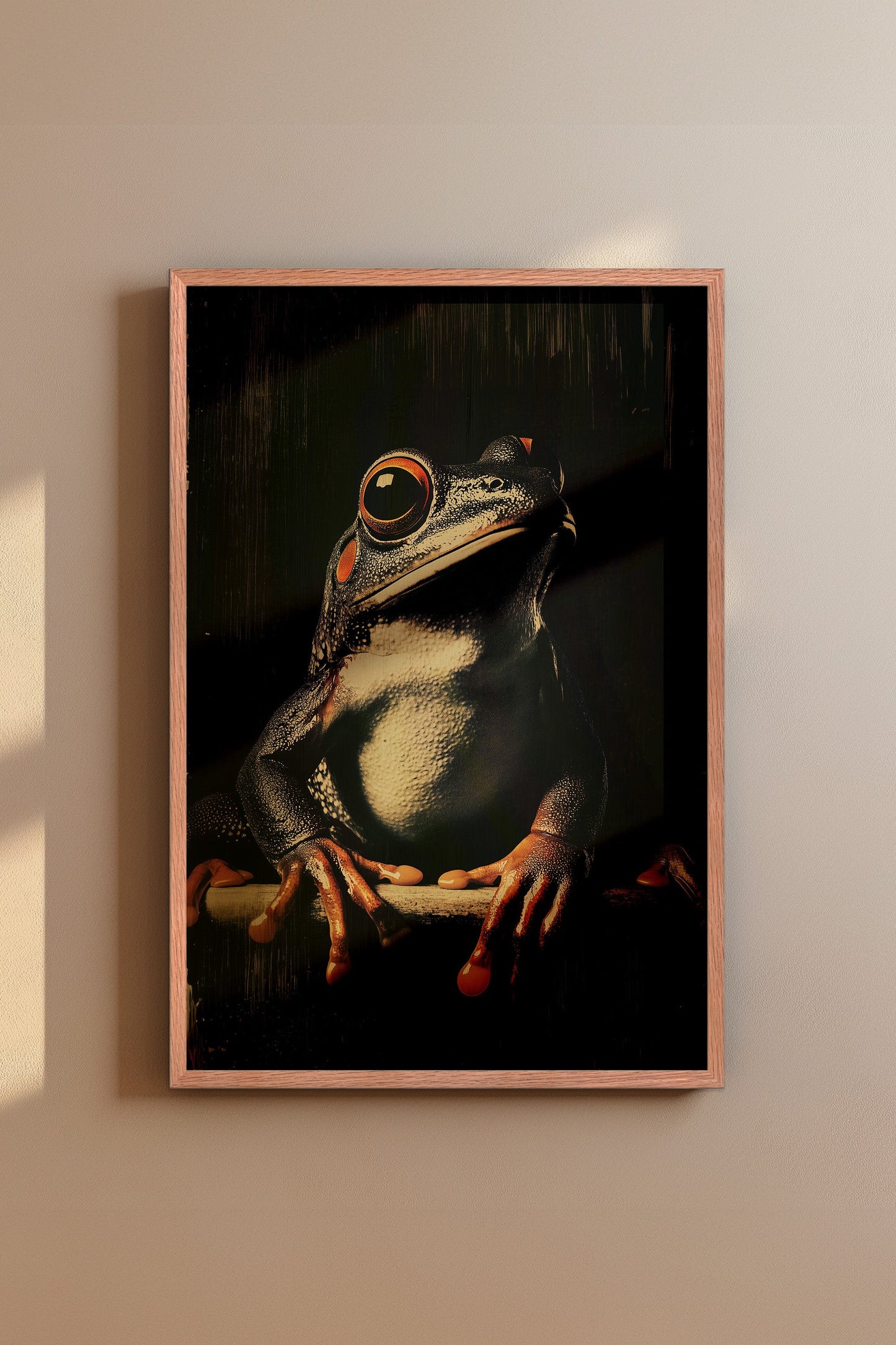 Vintage Frog Wall Art Print - 1920's Italian Poster Style