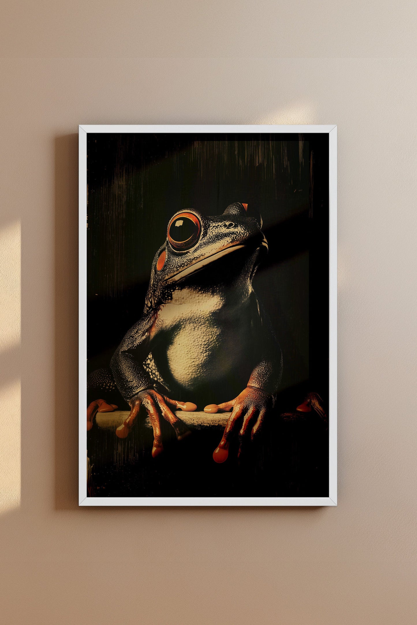Vintage Frog Wall Art Print - 1920's Italian Poster Style