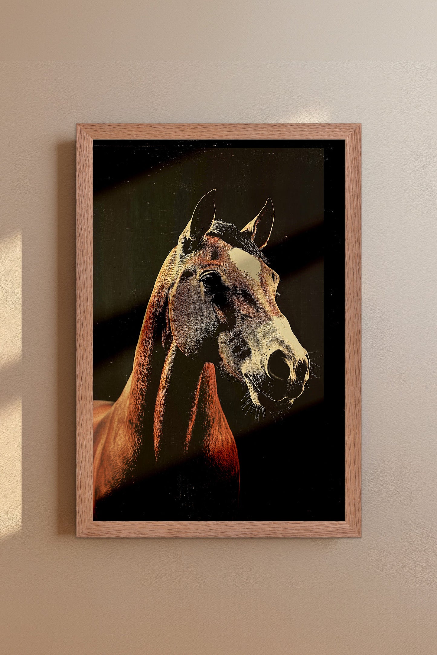 Vintage Horse Wall Art Print - 1920's Italian Poster Style